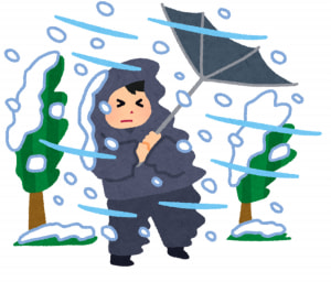 まさかの吹雪