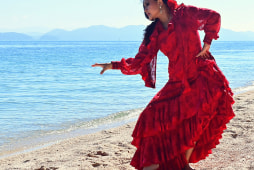 Lago Biwa y Flamenco 琵琶湖とフラメンコ