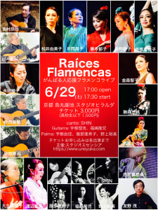 6/29 【Raíces Flamencas】 〜がんばる人応援フラメンコライブ〜  開催決定！